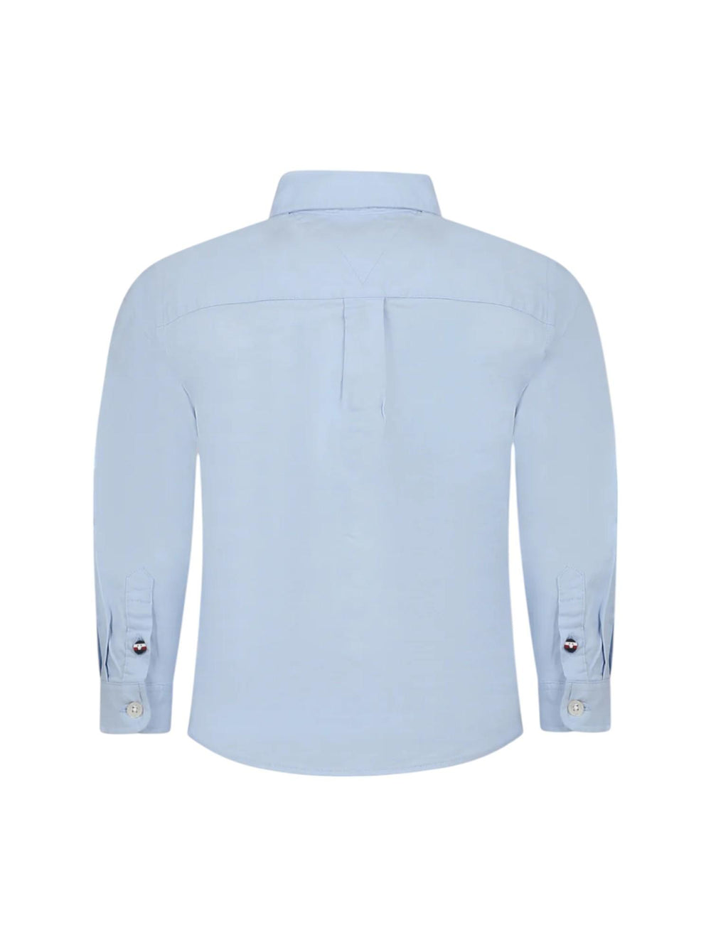 Camicia azzurra bambino in cotone stretch