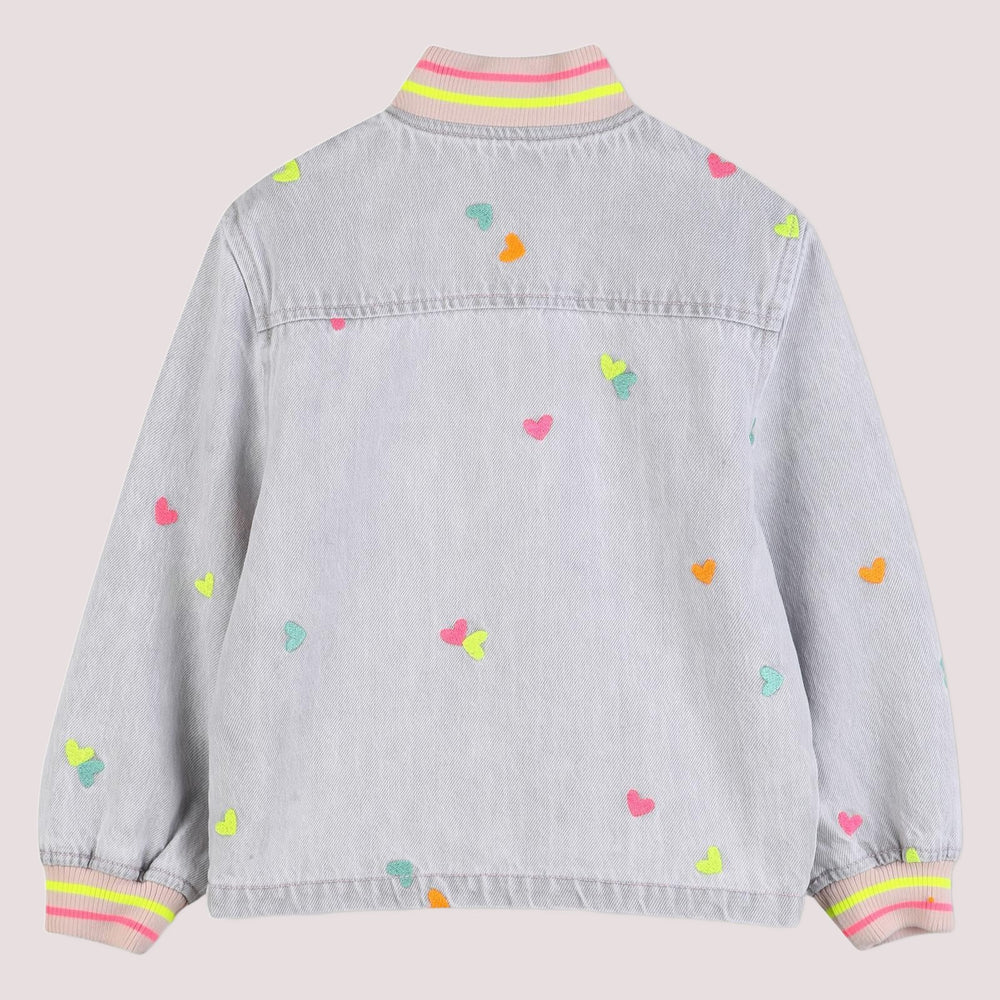 Giacca in denim ricamata U21909 /Z20 BILLIEBLUSH 