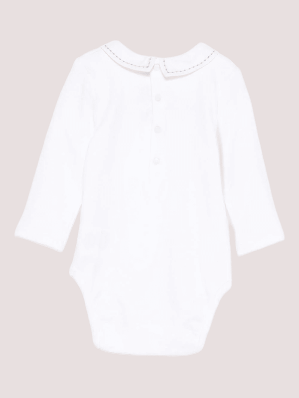 Tutina bianca con colletto alla Peter Pan CB11001 /1 Tartine et Chocolat 