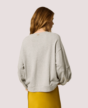 Felpa con catene di strass e perle 252LI2MCC /00082 TWINSET 