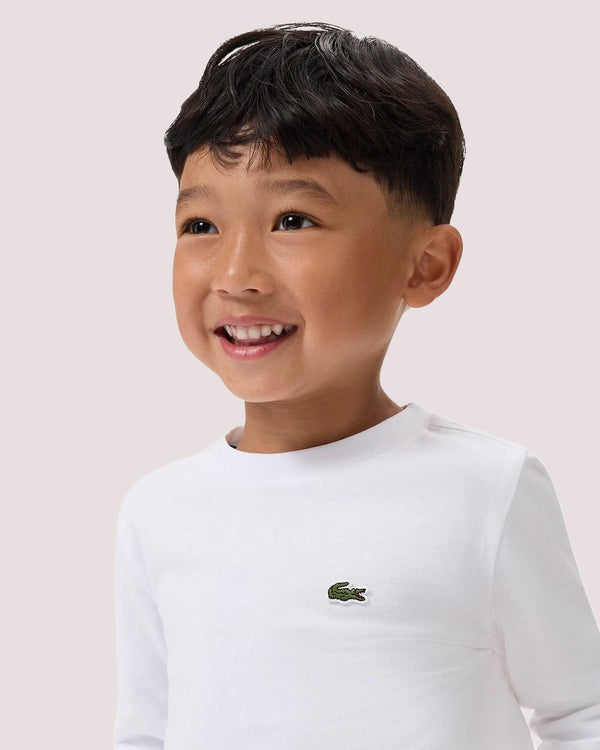 T-shirt in cotone a maniche lunghe 847112 /W8L LACOSTE 