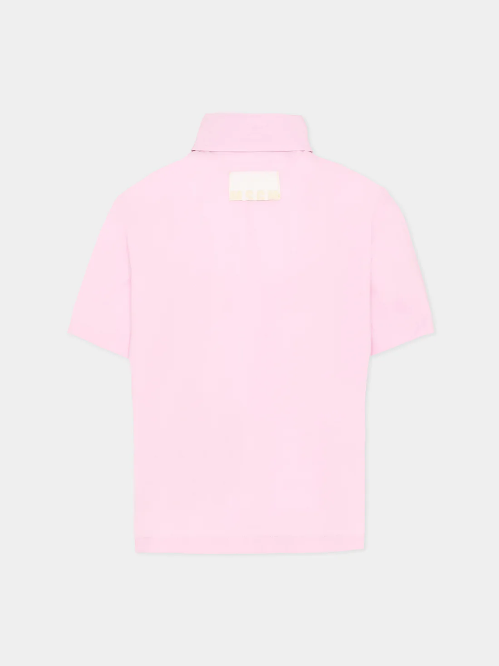Camicia con logo a maniche corte S6MSJGSI163 /MS070 MSGM KIDS 