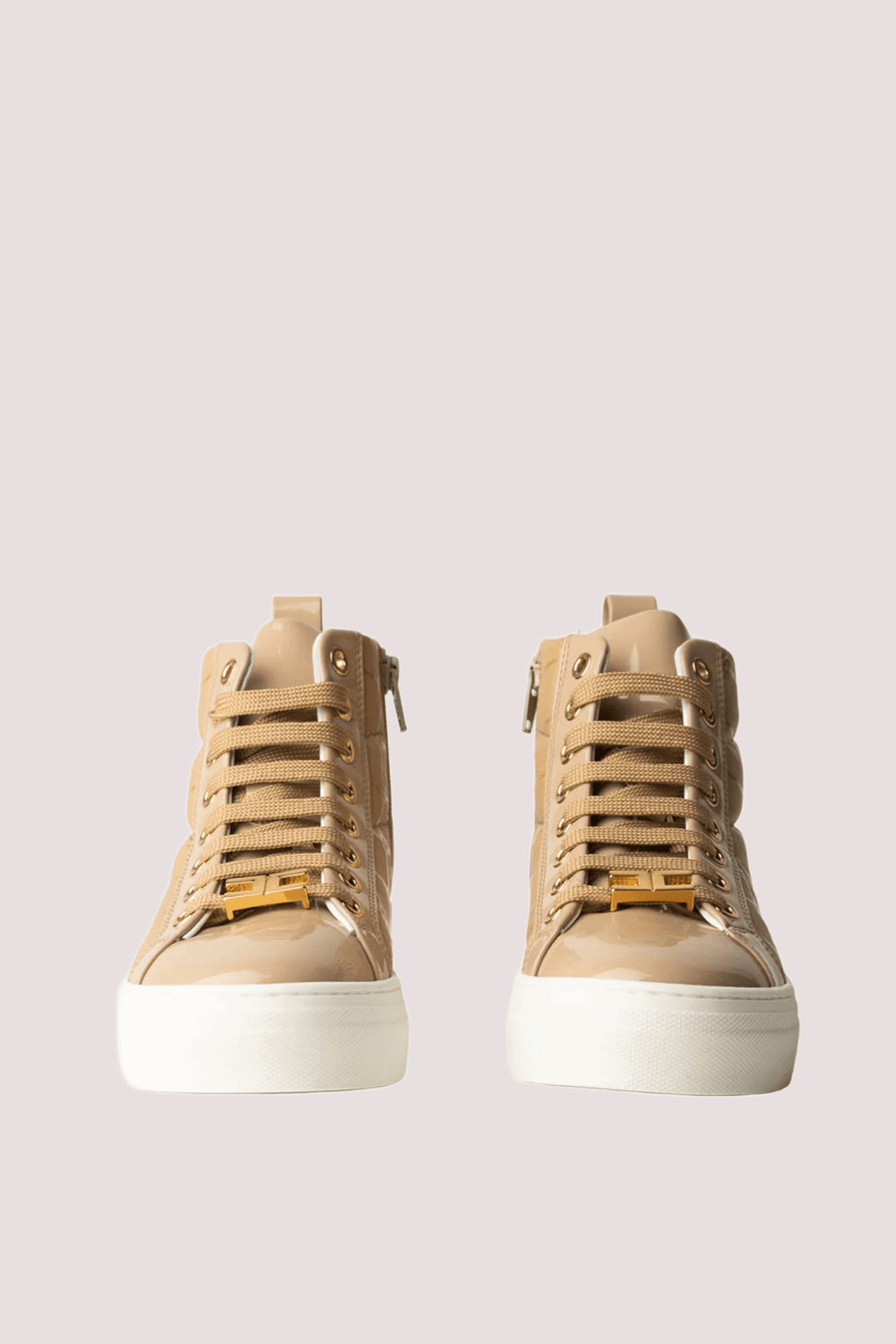 Sneakers alte in vernice honey F4A9 E0359 1851 /C007 ELISABETTA FRANCHI La Mia Bambina 