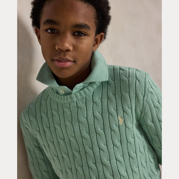 Maglione in cotone a trecce 323702674 /505 POLO RALPH LAUREN 