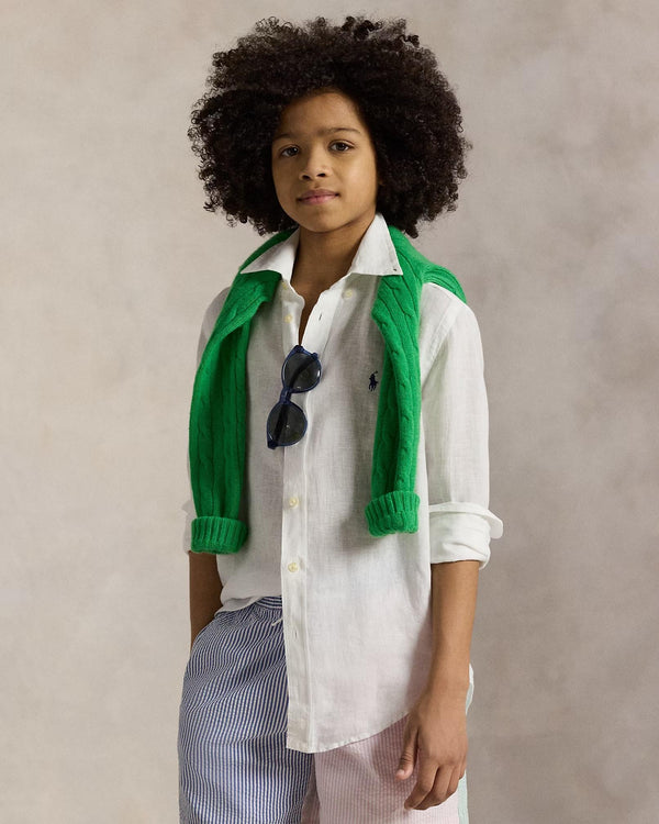 Camicia in lino 323967600 /003 POLO RALPH LAUREN 