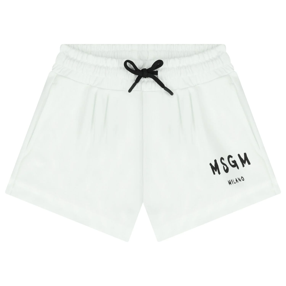 Shorts in felpa con logo stampato S6MSJGSH066 /001 MSGM KIDS 