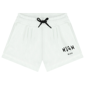 Shorts in felpa con logo stampato S6MSJGSH066 /001 MSGM KIDS 