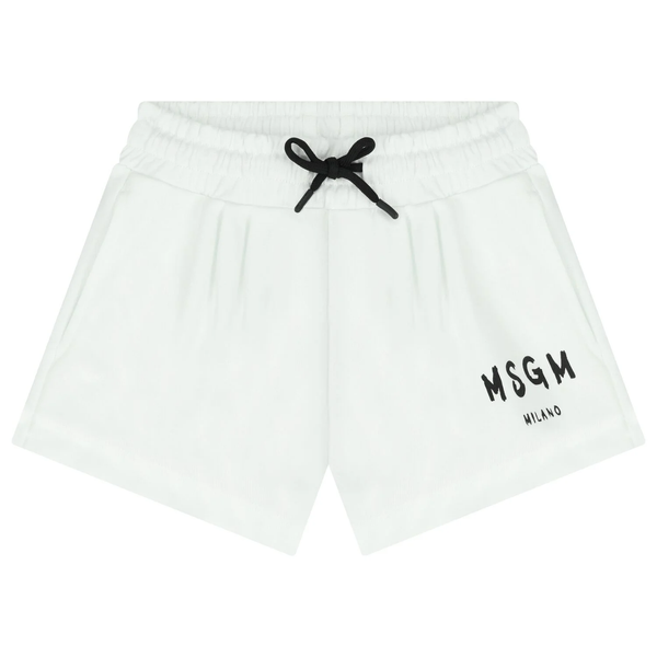 Shorts in felpa con logo stampato S6MSJGSH066 /001 MSGM KIDS 