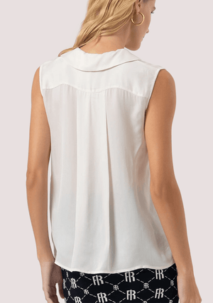 Top senza maniche in tessuto con seta FR25WT2014W80701 /108 FRACOMINA 