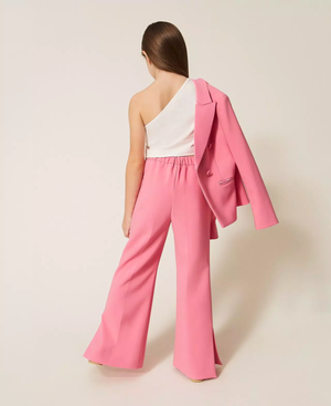 Pantaloni flare in crêpe con spacchi 261GJ2Q51 /7207 TWINSET 