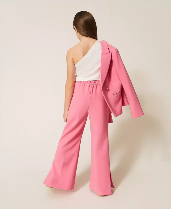 Pantaloni flare in crêpe con spacchi 261GJ2Q51 /7207 TWINSET 