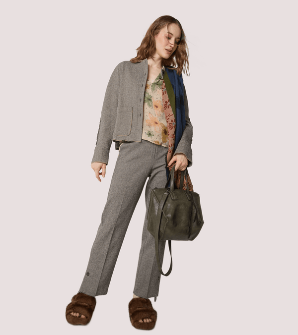 Pantaloni in cotone con piega 521SD25017 /529022-01 ALESSIA SANTI 