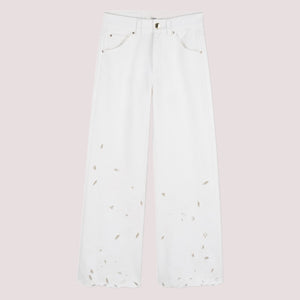Pantalone con ricami floreale C20832 /117 CHLOE 