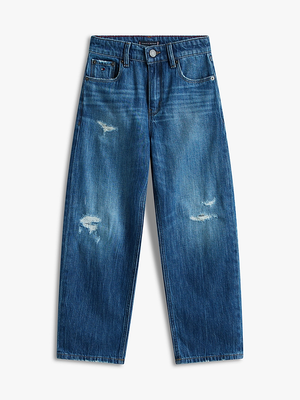 Jeans cinque tasche con effetto used Tommy Hilfiger KB0KB10036T /1BK TOMMY HILFIGER 