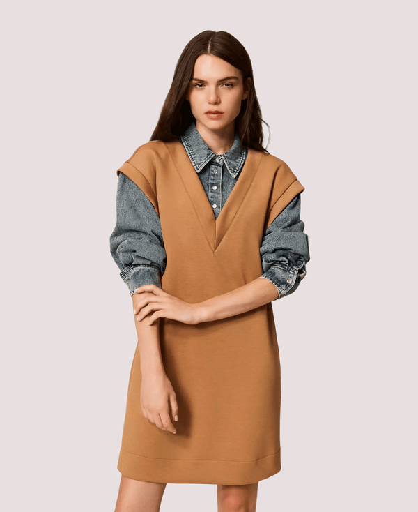 Abito corto in tessuto scuba e jeans 252LI2PBB /12671 TWINSET 