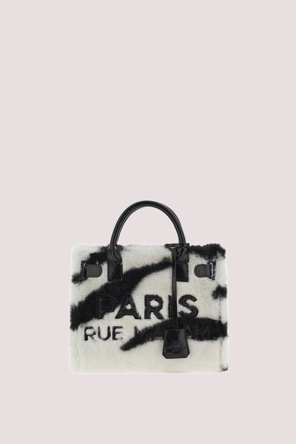 Alaska mini tote 1510 /UNICA/FUR ZEBRA RUE MADAM PARIS 