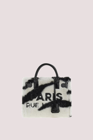 Alaska mini tote 1510 /UNICA/FUR ZEBRA RUE MADAM PARIS 