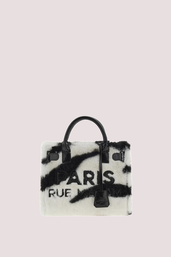 Alaska mini tote 1510 /UNICA/FUR ZEBRA RUE MADAM PARIS 