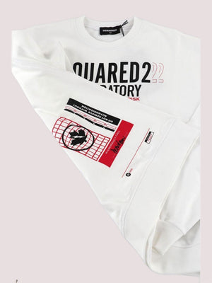 Felpa con logo avanti e dietro. DQ3006 D0ACC /DQ100 DSQUARED2 JUNIOR 