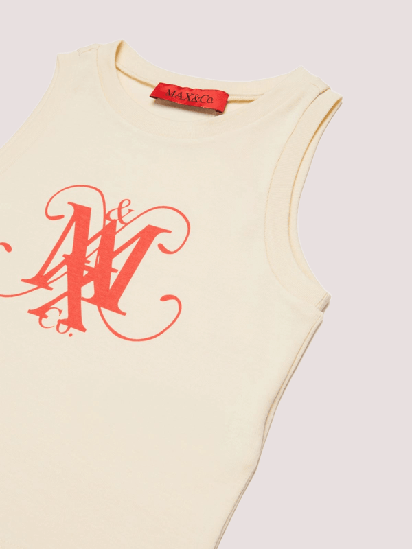 T-shirt smanicata con logo MX0284 MX00T /MX10G MAX&CO KID 