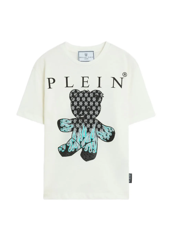 T-shirt in cotone con stampa Philipp Plein S6PHJBTH068 /2 PHILIPP PLEIN JUNIOR 