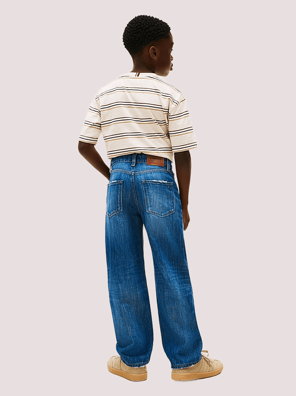 Jeans cinque tasche con effetto used Tommy Hilfiger KB0KB10036T /1BK TOMMY HILFIGER 