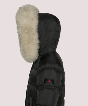 Piumino con cappuccio e zip laterali PKK214901181967 /NER PEUTEREY 