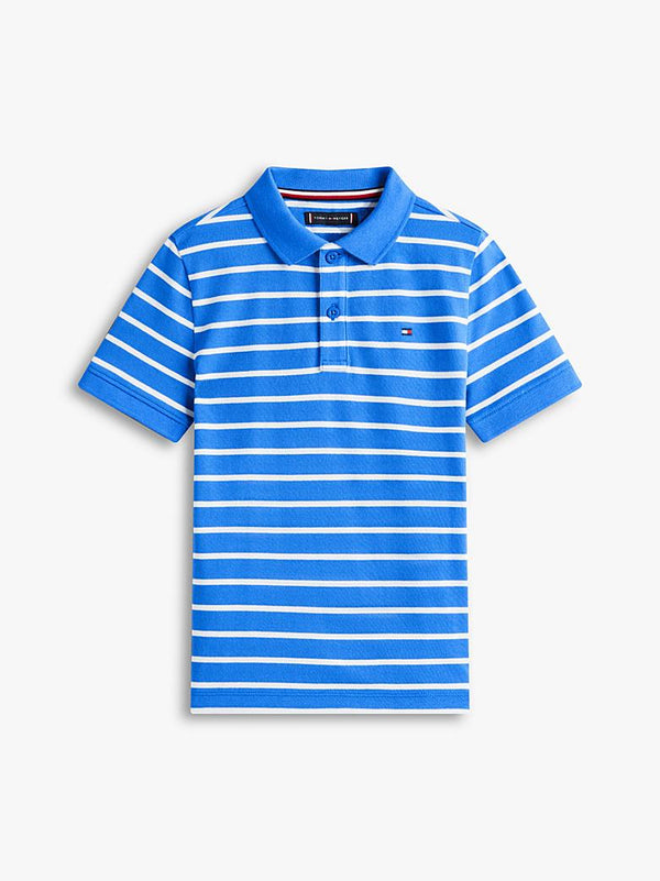 Polo a righe con logo Tommy Hilfiger KB0KB09103J /C6H TOMMY HILFIGER 