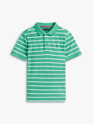 Polo a righe con logo Tommy Hilfiger KB0KB09103J /L5Y TOMMY HILFIGER 