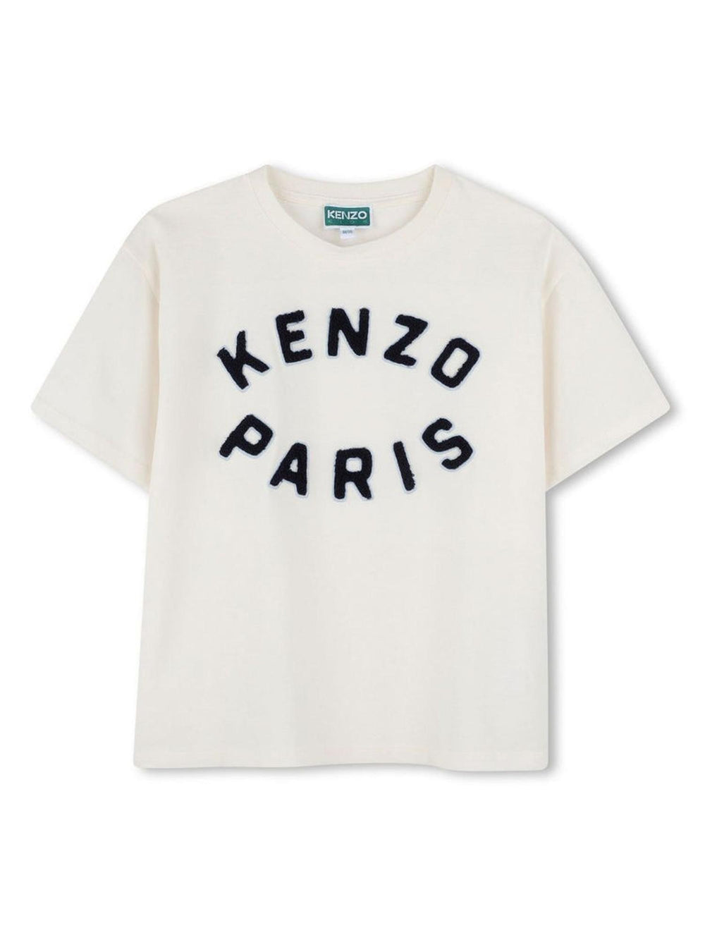 T-shirt bambina écru con logo