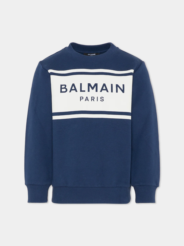 Felpa Balmain con logo frontale BY4P10 Z3183 /617BC BALMAIN 