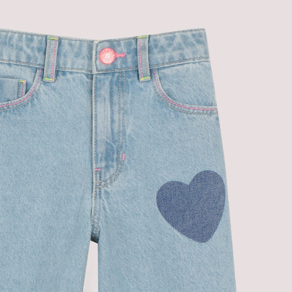 Pantalone in denim U21877 /Z18 BILLIEBLUSH 