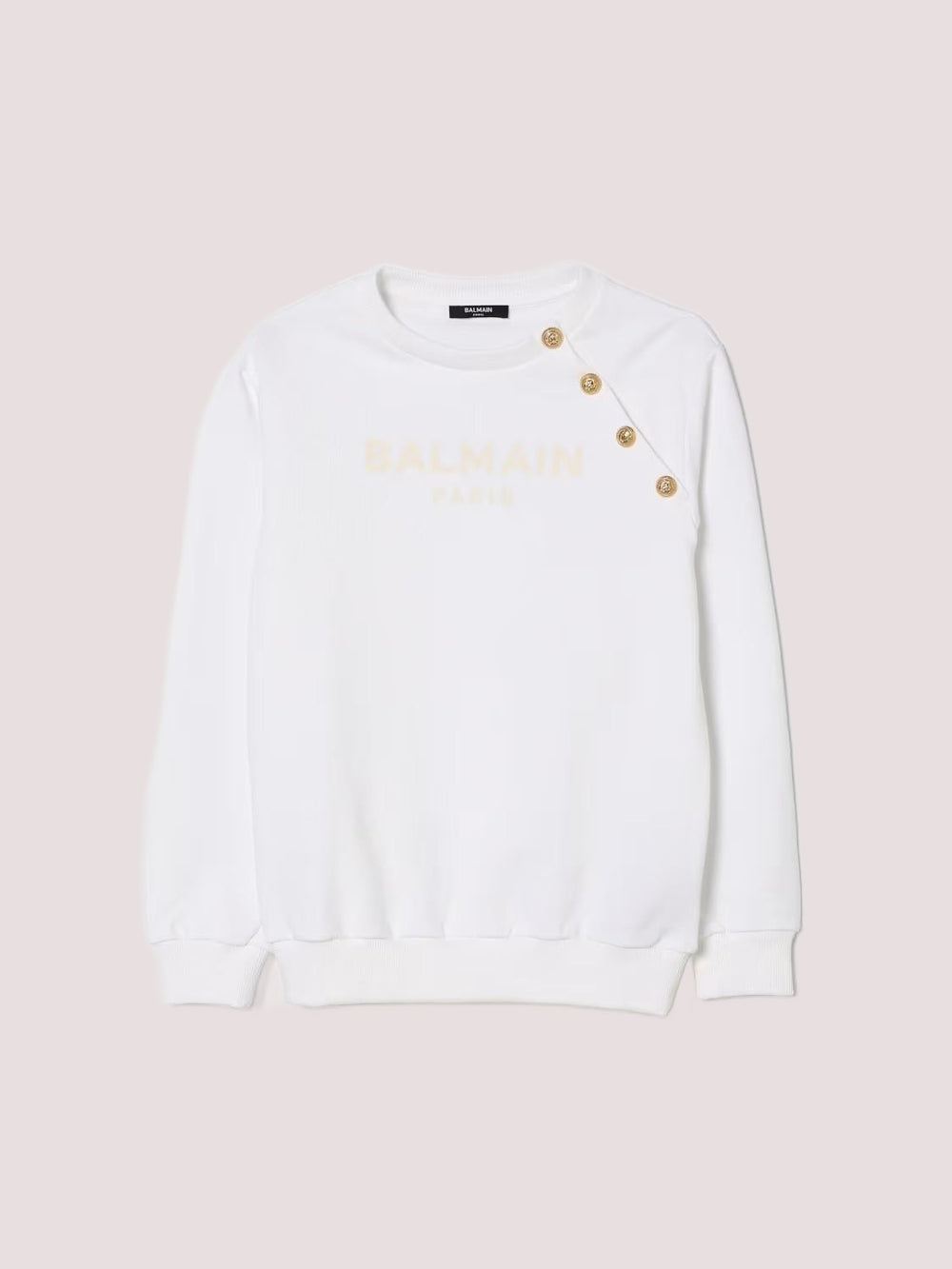 Felpa con bottoni dorati BY4P00 Z3183 /100AV BALMAIN 