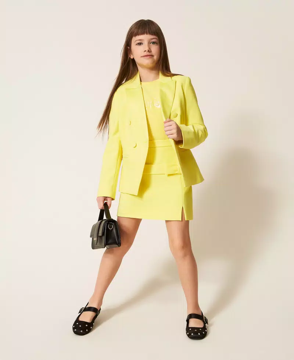 Giacca blazer in crêpe e duchesse 261GJ2Q55 /6210 TWINSET 