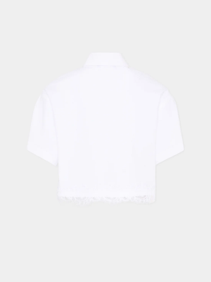 Camicia cropped a manica corta Z1G309 7116 /0099 ERMANNO SCERVINO KIDS 