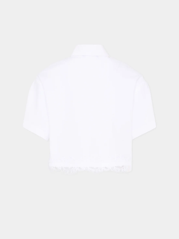 Camicia cropped a manica corta Z1G309 7116 /0099 ERMANNO SCERVINO KIDS 