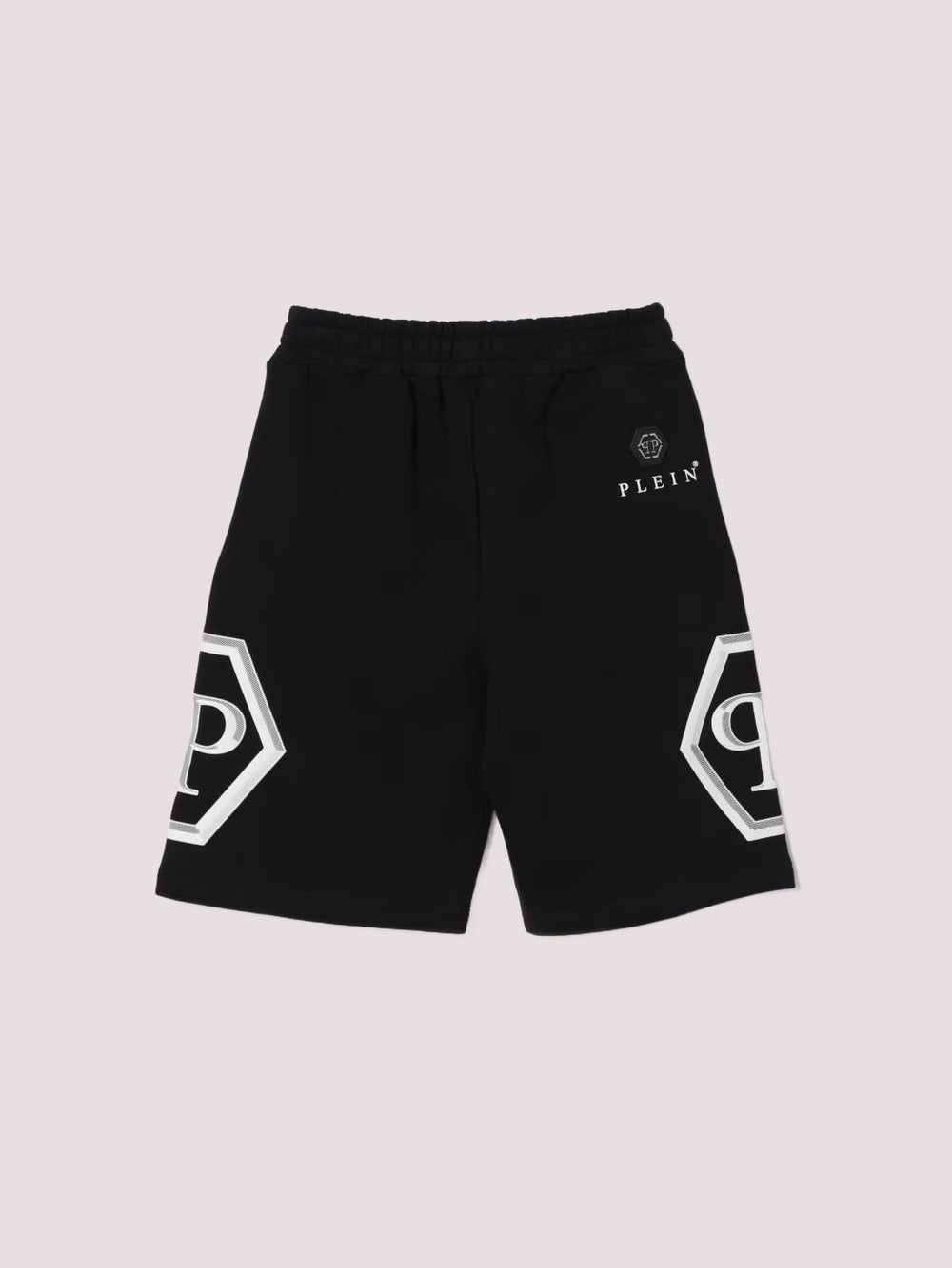 Shorts in cotone con logo Philipp Plein S6PHJBBE140 /110 PHILIPP PLEIN JUNIOR 