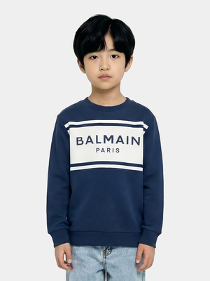 Felpa Balmain con logo frontale BY4P10 Z3183 /617BC BALMAIN 