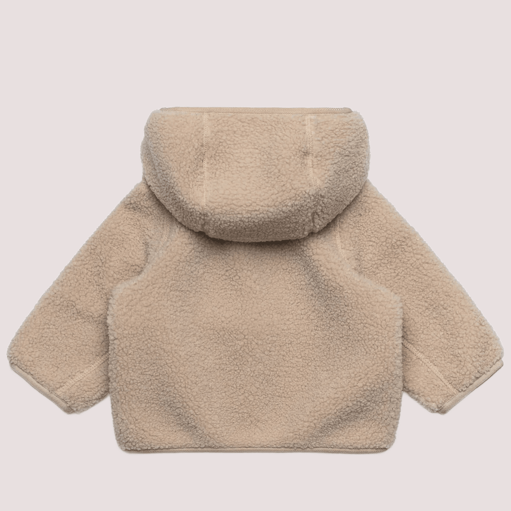 Ecopelliccia Janne beige per neonato con logo K41478W /BB1 KWAY 