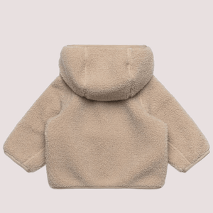 Ecopelliccia Janne beige per neonato con logo K41478W /BB1 KWAY 