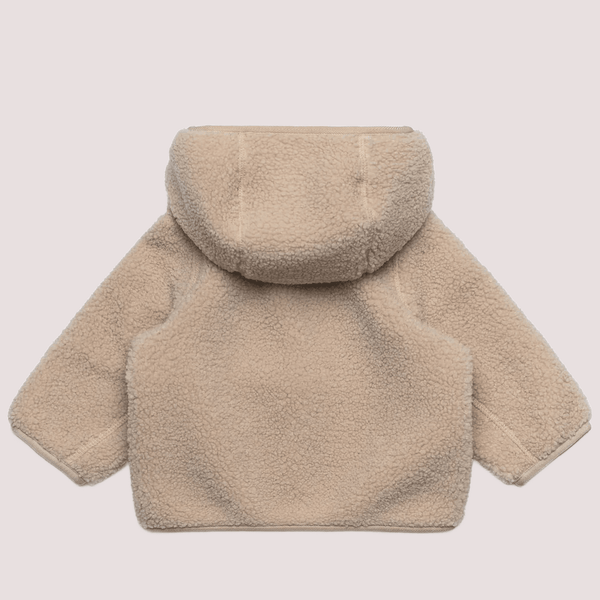 Ecopelliccia Janne beige per neonato con logo K41478W /BB1 KWAY 