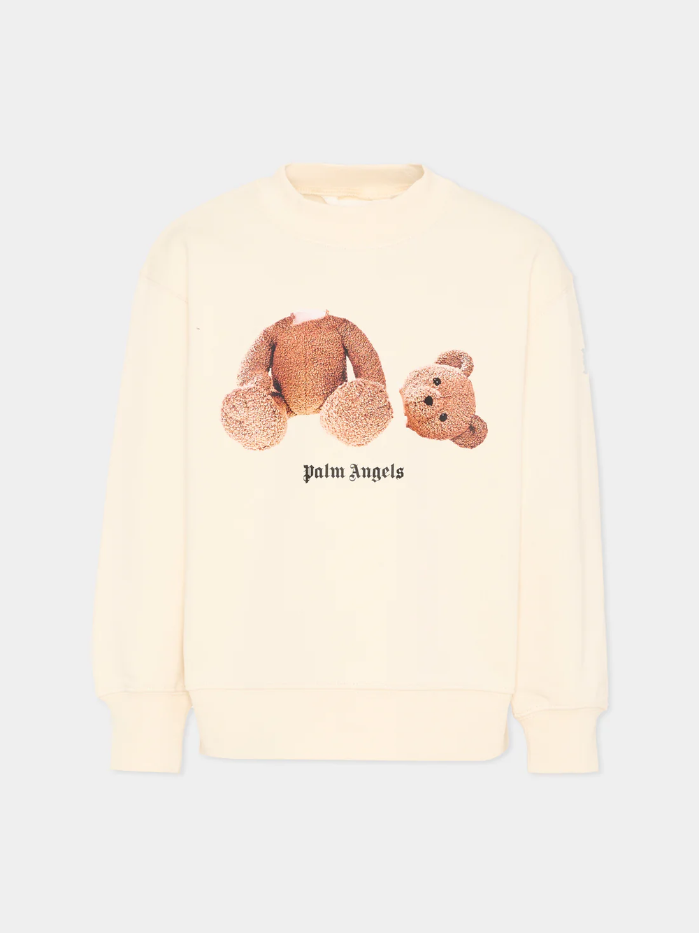 Felpa con stampa Teddy Bear PBBA012S26FLE002 /2 PALM ANGELS 