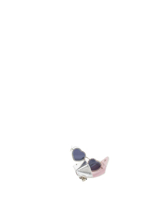 Occhiali da sole bambina neri con montatura a cuore e strass
