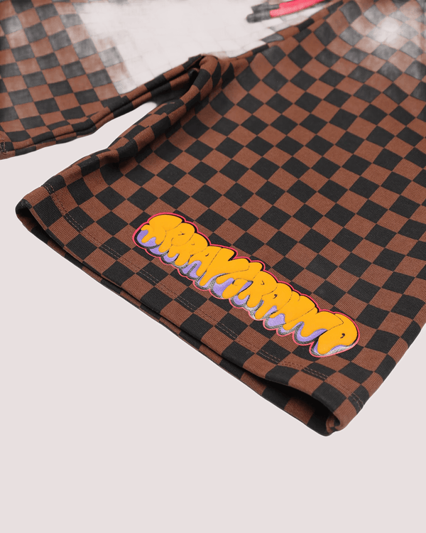 Makes the world go round shorts SPY1439E /BLACK SPRAYGROUND 