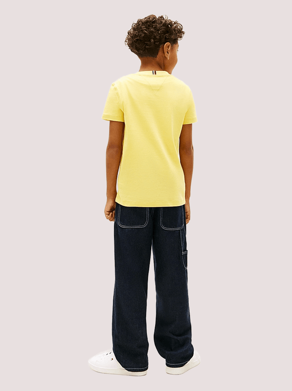 T-shirt con logo ricamato Tommy Hilfiger KB0KB06879J /ZGP TOMMY HILFIGER 