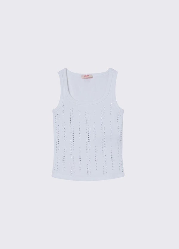 Top con strass GA6145 J4822 /7679 LIU JO 
