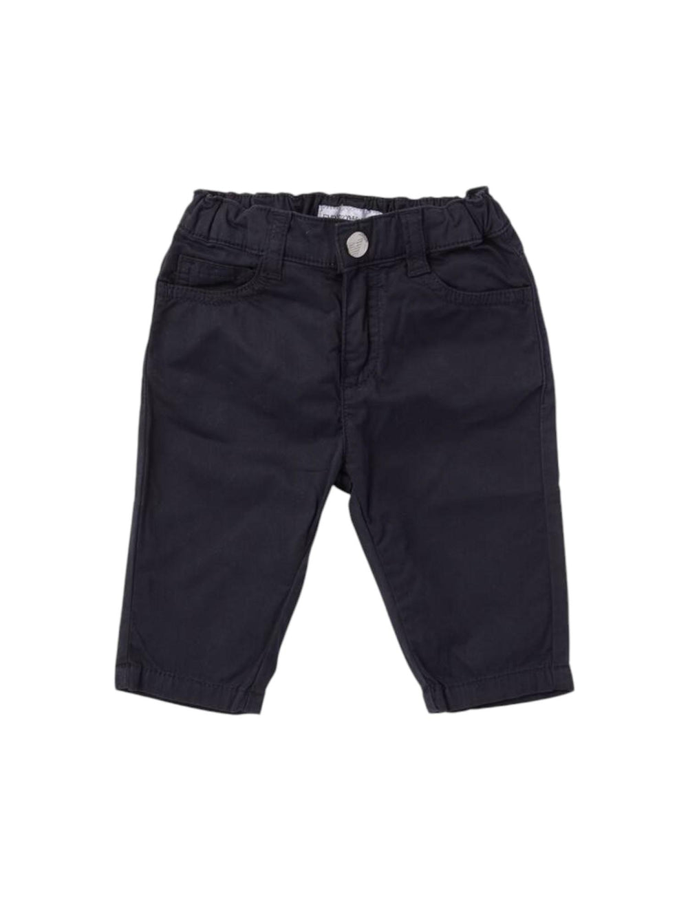 Pantalone bambino blu navy con elastico in vita