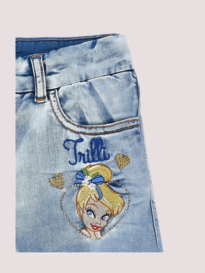 Shorts con Trilli e fiori 19G416 7013 /62 MONNALISA 