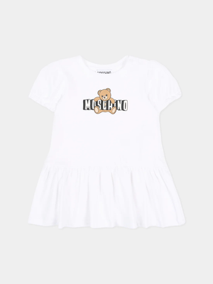 Abito con logo stampato MAV0C7 LBA00 /10101 MOSCHINO 