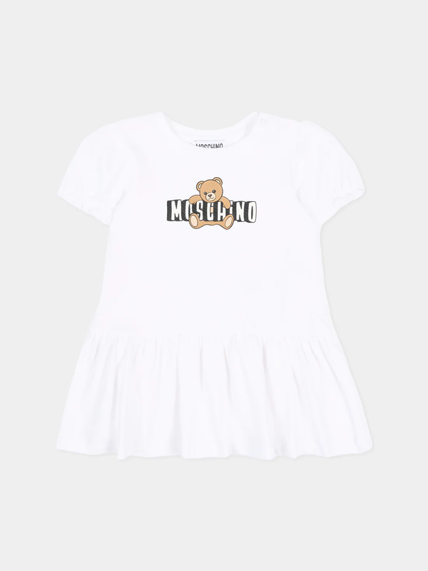 Abito con logo stampato MAV0C7 LBA00 /10101 MOSCHINO 